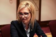 Prokurator Ewa Wrzosek na przesłuchaniu przez Komisję Śledczą Parlamentu Europejskiego ds. Pegasusa i innych programów szpiegujących (PEGA) w Warszawie