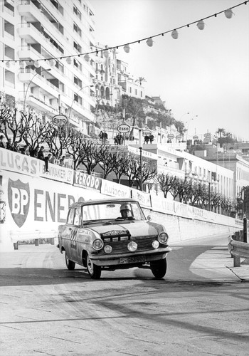 Kadet A na trasie rajdu Monte Carlo w 1964 roku