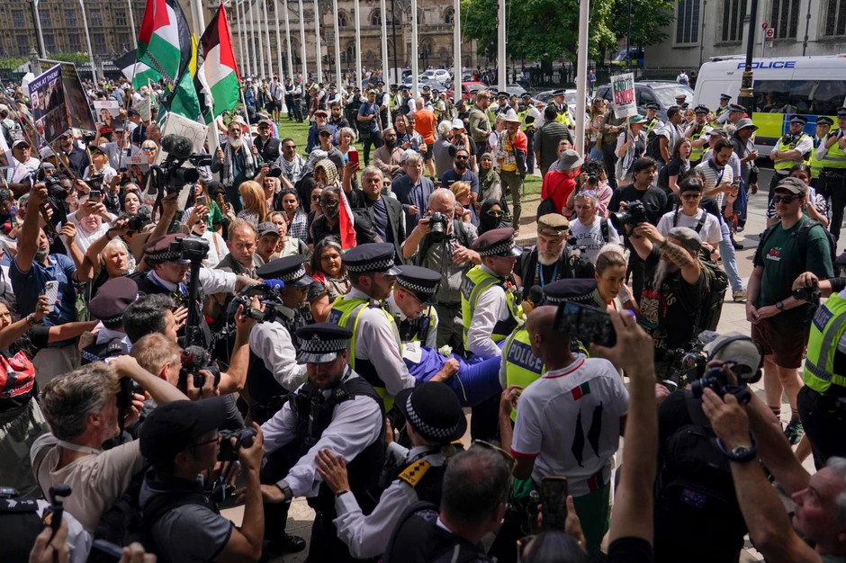 london gaza protest