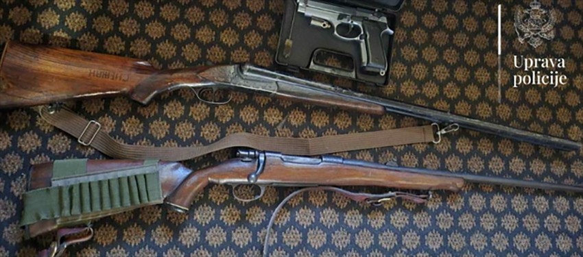 Zaplenjeno oružje u Crnoj Gori