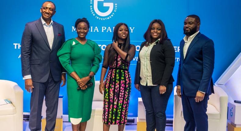 Tomie Balogun and members at The Green Investment Club Report Presentation.