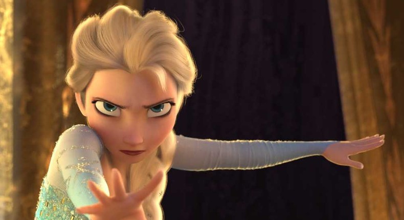 While she isn't a princess, per se, Queen Elsa embodies royalty in Frozen.