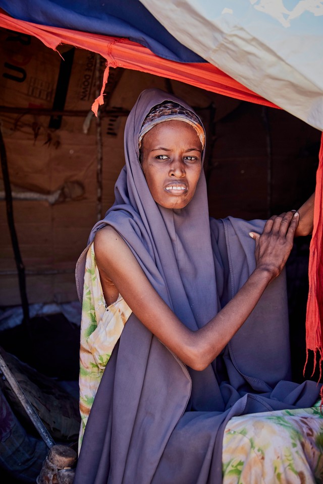 Obóz uchodźców. Mogadiszu, Somalia