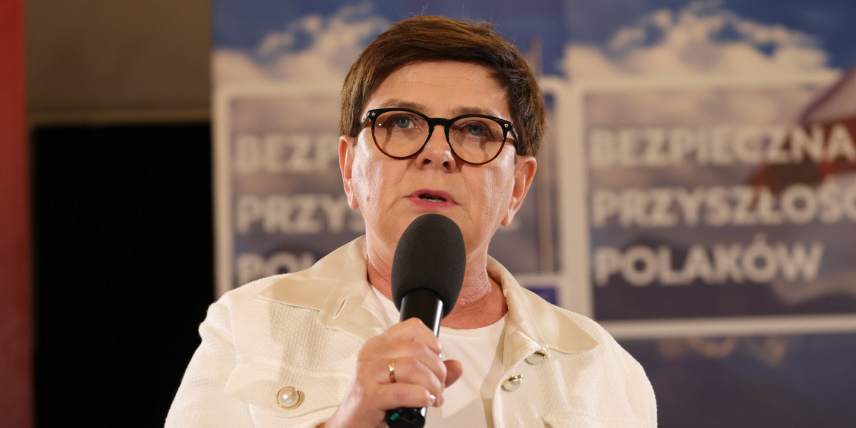 Beata Szydło, była premier, a dziś europoseł PiS.