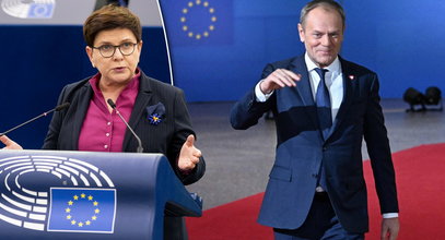 Beata Szydło krytykuje słowa Tuska w Brukseli. "Te napuszone wypowiedzi stają się coraz bardziej żenujące"