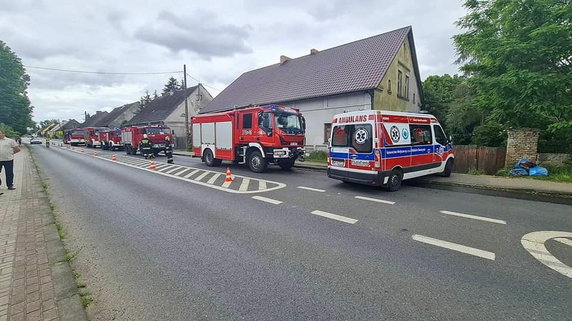 Pożar mieszkania w Trzebiszewie. Spaliła się wersalka