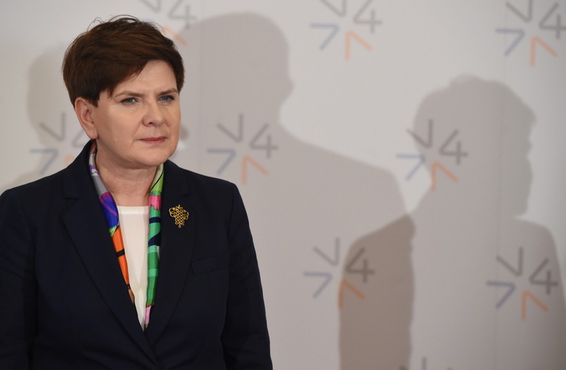 Premier Szydło podczas szczytu Grupy Wyszehradzkiej