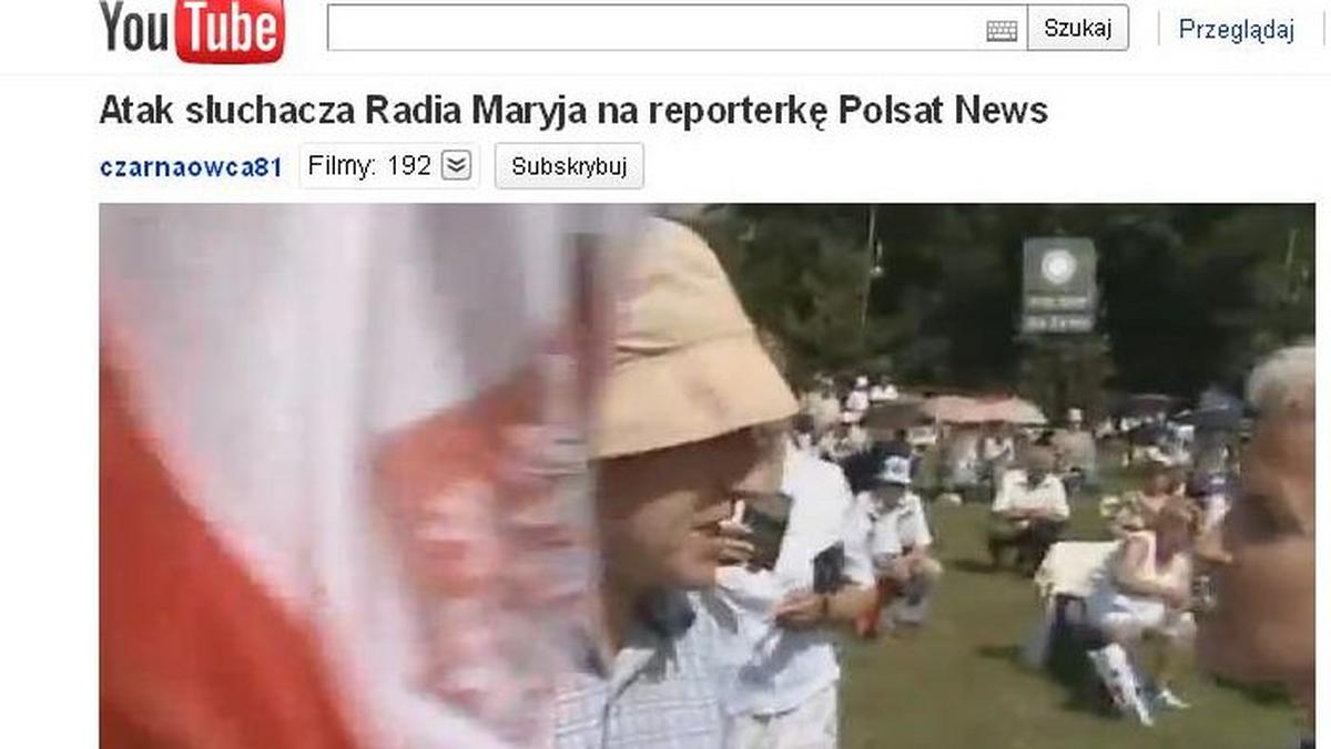 Reporterka dostała w twarz, a radio Rydzyka mówi o prowokacji - Dziennik.pl