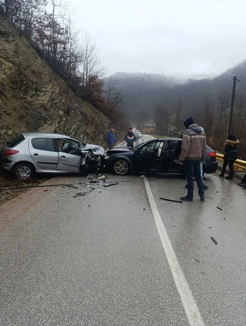 Sudar, saobraćajna nesreća, mesto Jovanja