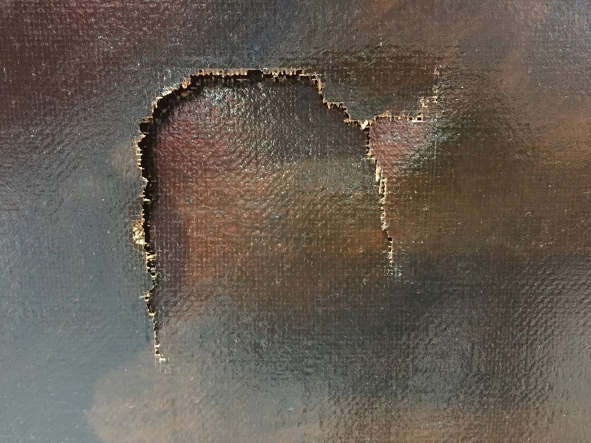 Rupa koju je dečak napravio pesnicom