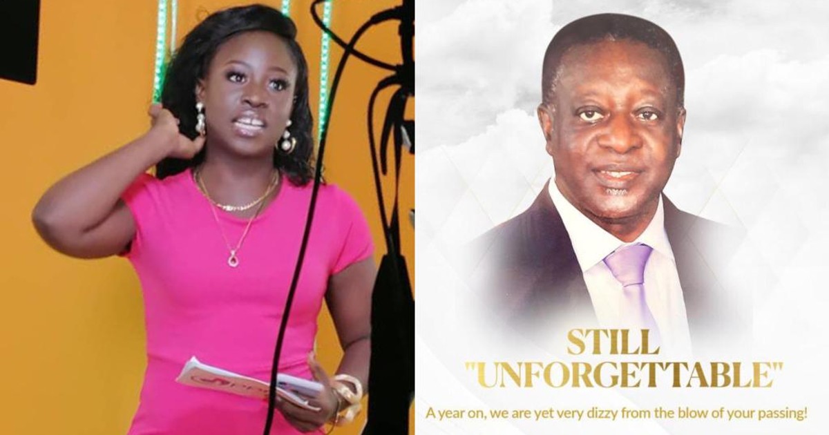 Daughter of Kojo Dadson pays emotional tribute to mark father's 1-year commemoration - Vimarsana News