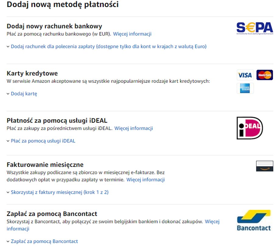 Amazon - płatności