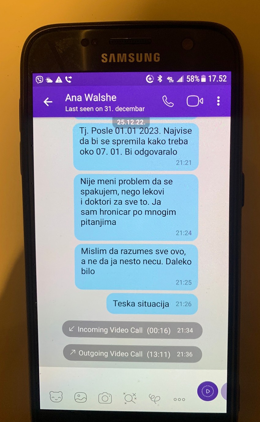 prepiska Ane Volš sa majkom