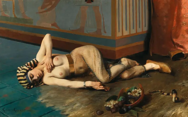 The Death of Cleopatra, 1884. Creator: Girardot, Georges Marie Julien (1856-1914). Private Collection/East News