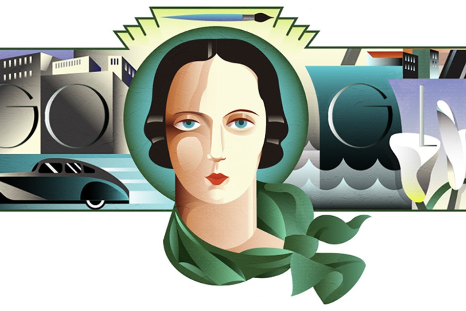 Google Doodle poświęcony Tamarze Łempickiej