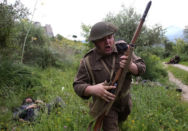 Inscenizacja bitwy pod Monte Cassino