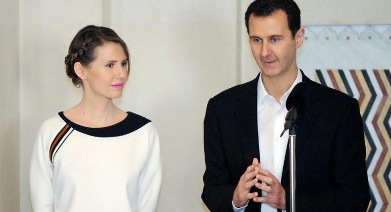 Syrian President Bashar al-Assad and First Lady Asma