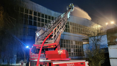 Pożar hali w fabryce w Koninie. Na miejscu 50 zastępów straży