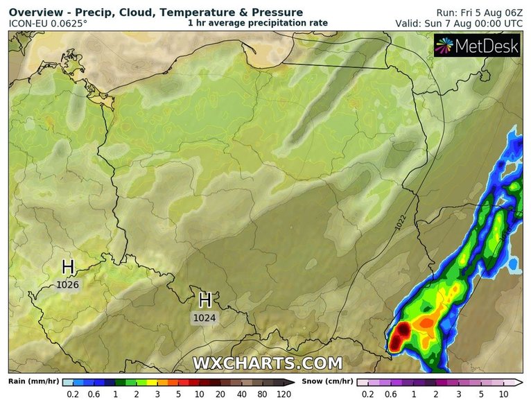 Noc na ogół zapowiada się pogodnie