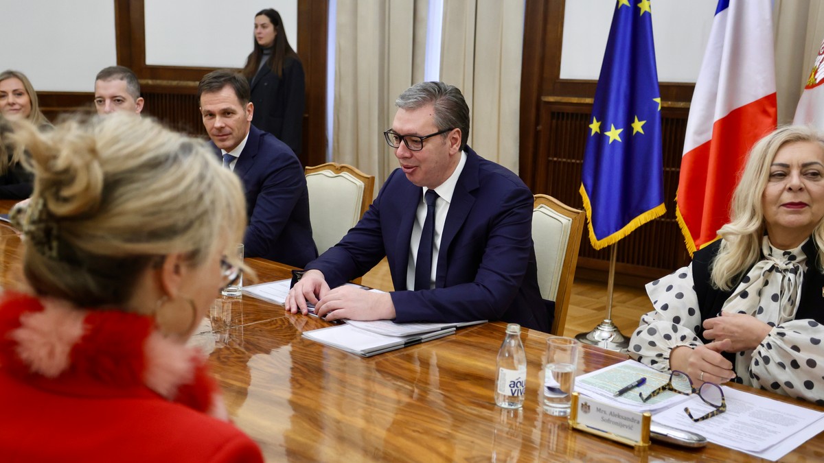 Aleksandar Vučić i Žan-Noel Baroo