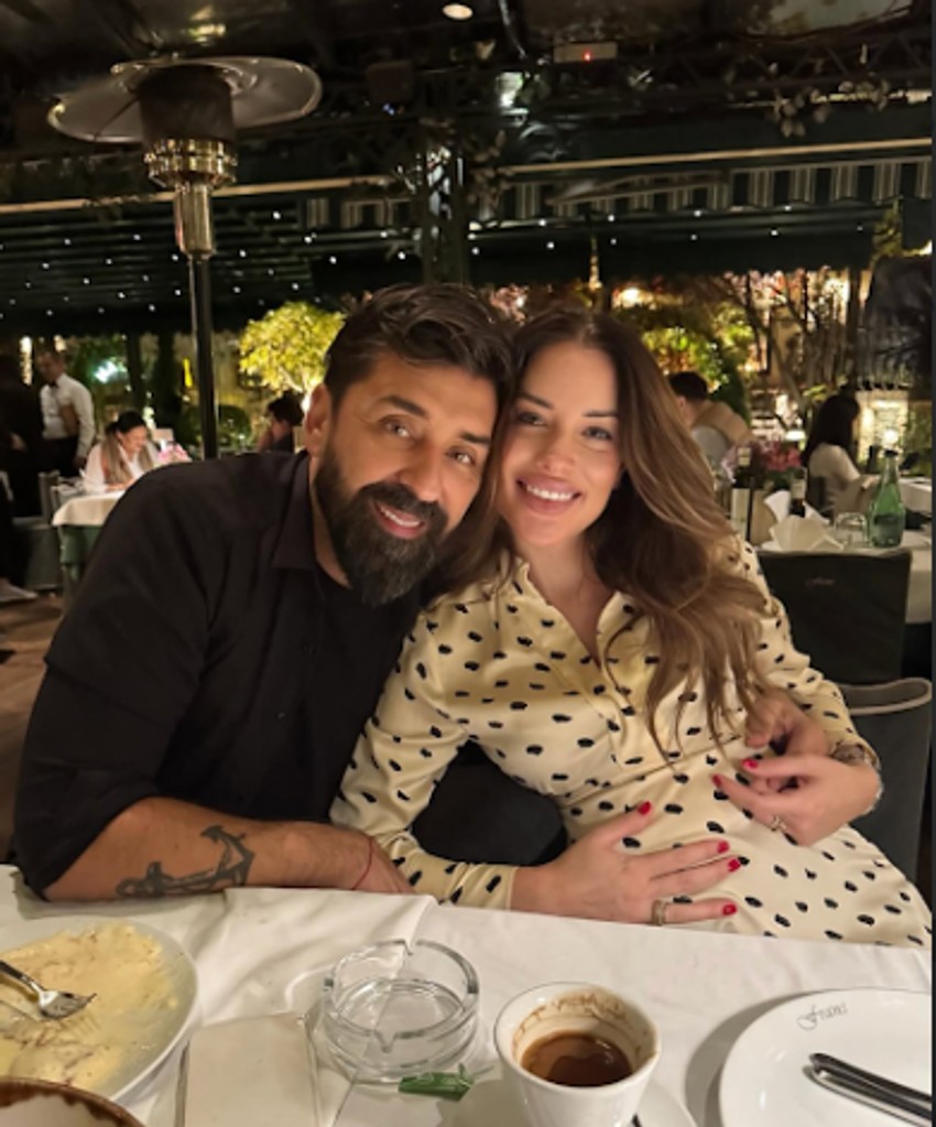 Ognjen sa trudnom Minom na večeri