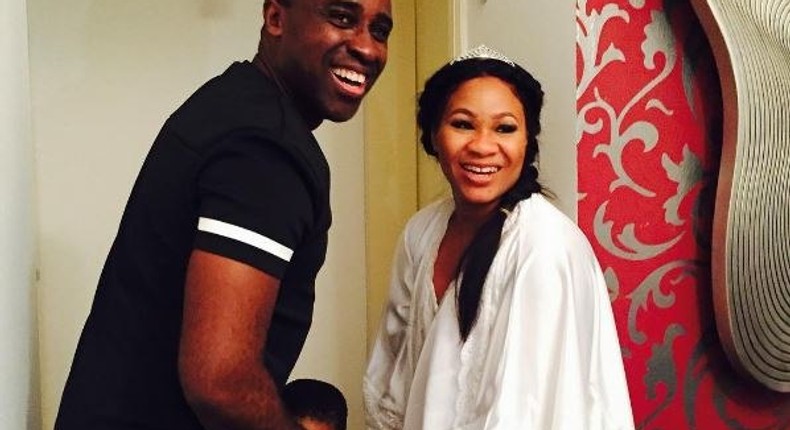 Frank Edoho surprises wife with baby shower