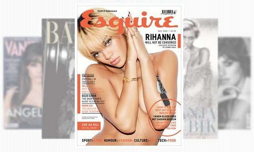 Rihanna nago Esquire 2012