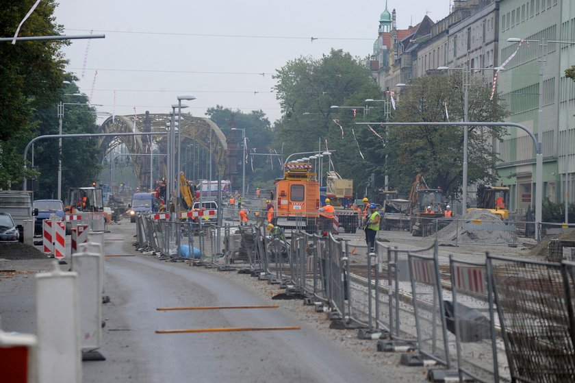 Remont Curie-Skłodowskiej we Wrocławiu