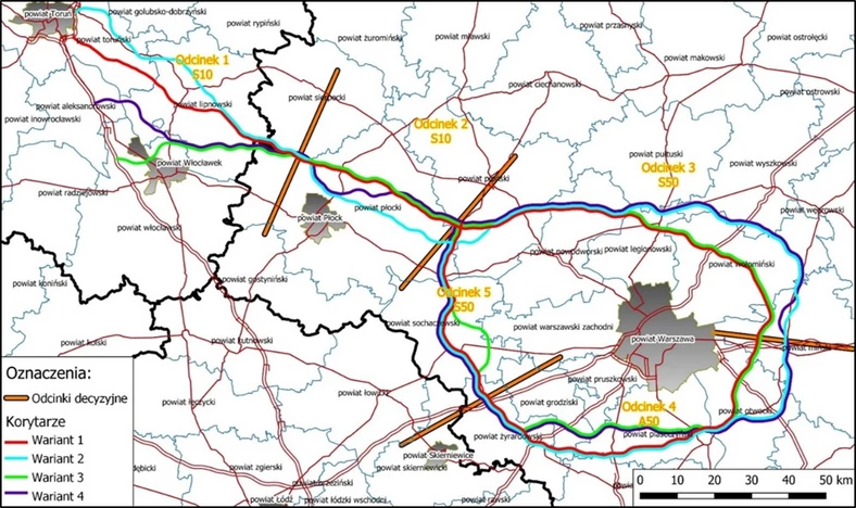 Obwodnica Aglomeracji Warszawskiej - OAW i trasa S10