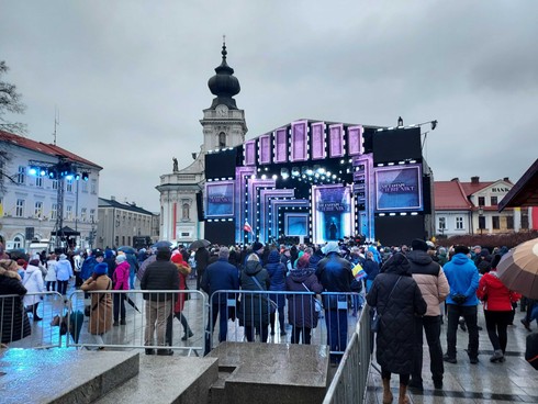 Wadowice tuż przed koncertem 