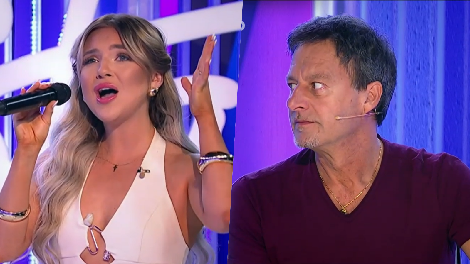 Marika Tremková a Paľo Habera v šou SuperStar. 