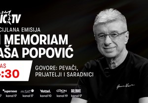 Emisija posvećna Saši Popoviću