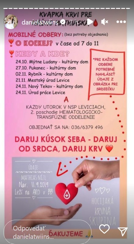 Twiinsky zdieľajú srdcervúcu žiadosť otca Mathiaska.