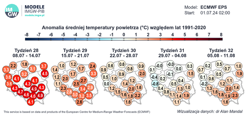 Kolejny tydzień również zapowiada się w Polsce wyjątkowo ciepło