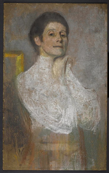 Jeden z licznych autoportretów malarki. Fot. Cyfrowe Muzeum Narodowe w Warszawie