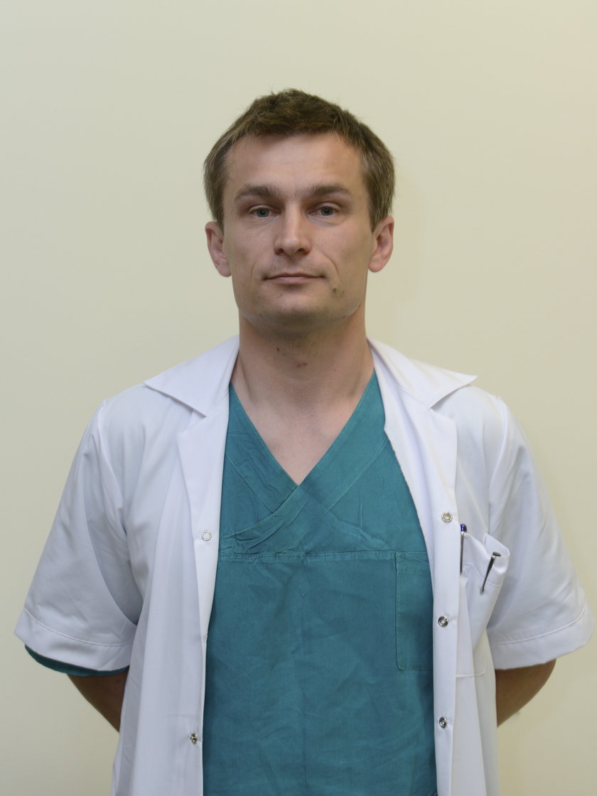 dr Marcin Protasiewicz (39 l.), kardiolog inwazyjny z USK