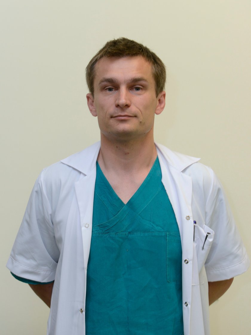 dr Marcin Protasiewicz (39 l.), kardiolog inwazyjny z USK