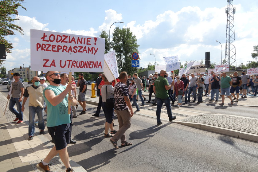 Protest w ZWiK w Łodzi