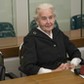 Ursula Haverbeck, accused of denying the holocaust, sits in a courtroom in Berlin