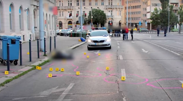 A Deák téri kettős emberölés helyszíne / Fotó: Police.hu