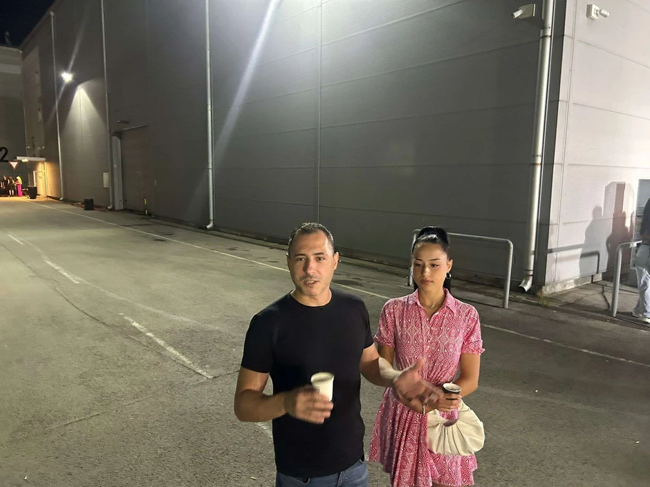 Miki Dudić sa ćerkom Vasilisom