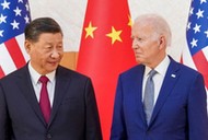 Xi Jinping i Joe Biden podczas szczytu G20 na Bali. 14 listopada 2022 r.