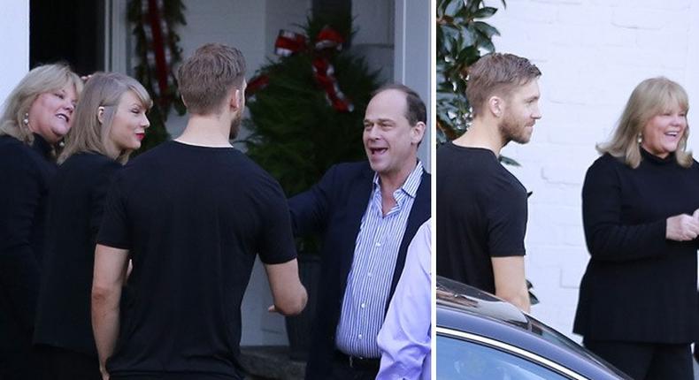 Calvin Harris spotted meeting with girlfriend, Taylor Swift's parents