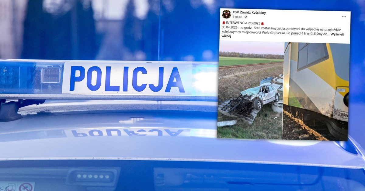 Tragedia na przejeździe kolejowym. Z samochodu prawie nic nie zostało