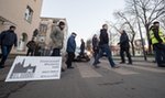 Protest kierowców. Blokowali ulice przy Urzędzie Miasta Łodzi