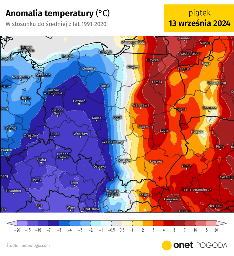 Szykuje się spora różnica temperatur nad Polską