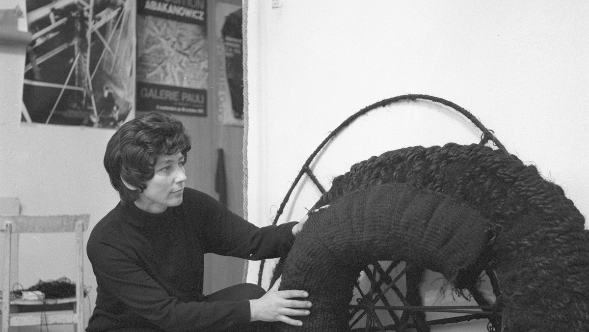 Magdalena Abakanowicz w 1972 roku, fot. Zbigniew Wdowiński