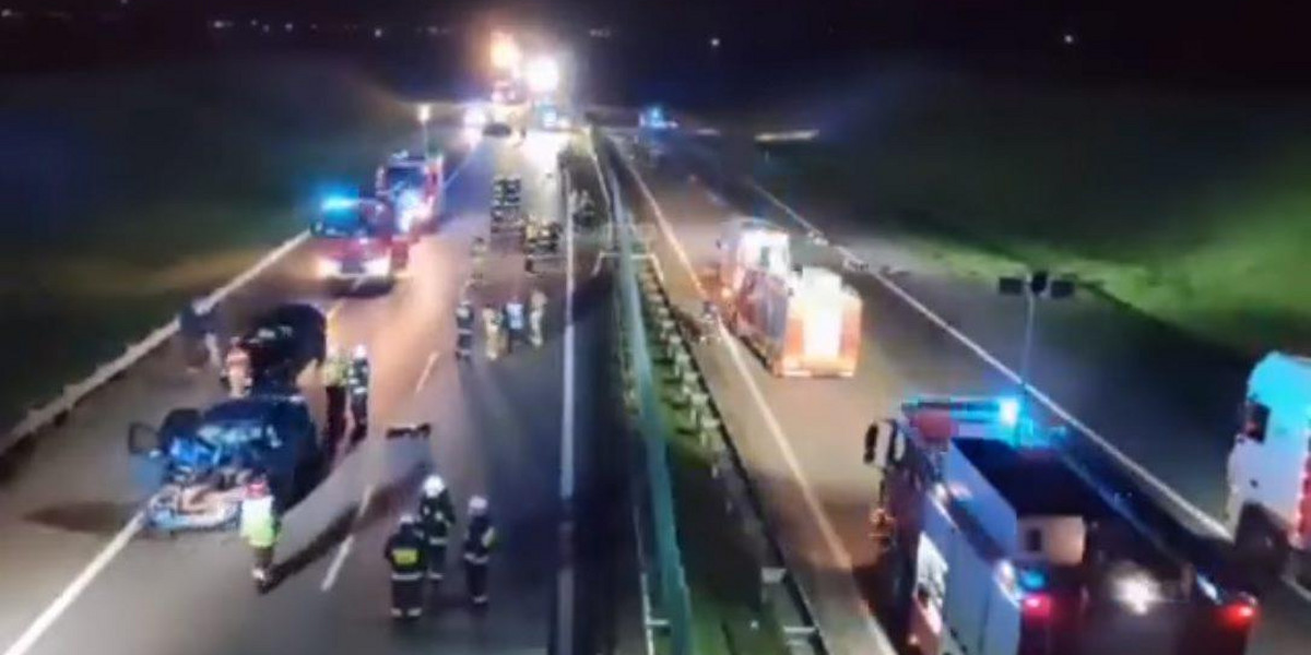 Straszny wypadek na autostradzie A1