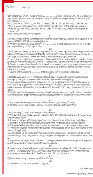 Jednostka samorządu terytorialnego może być wydawcą prasy