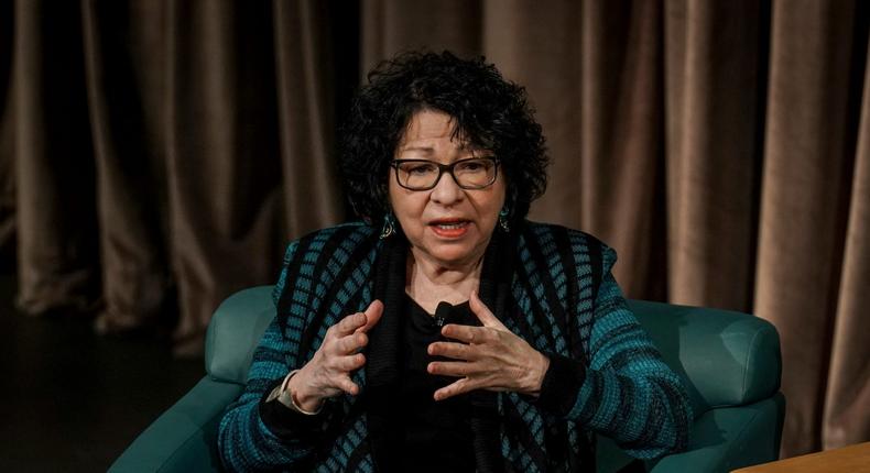 Supreme Court Justice Sonia Sotomayor said the conservative majority's Trump immunity ruling went too far.Jahi Chikwendiu/The Washington Post via Getty Images